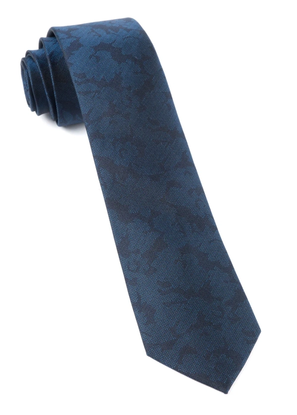 Refinado Floral Navy Tie | Silk Ties | Tie Bar