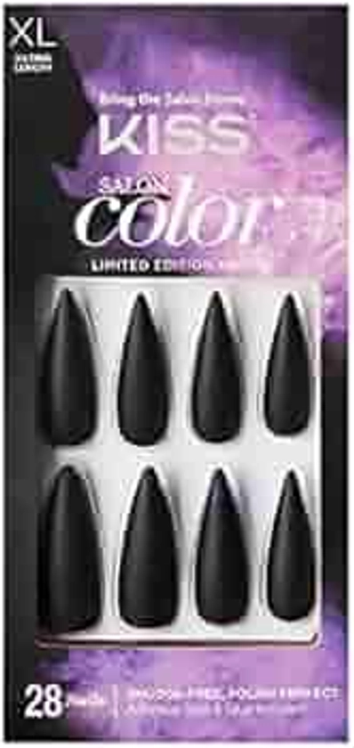 Kiss Salon Color Special Halloween Design Nails - Refund Sisters, Extra Long Length, Stiletto Shape, 28 Fake Nails