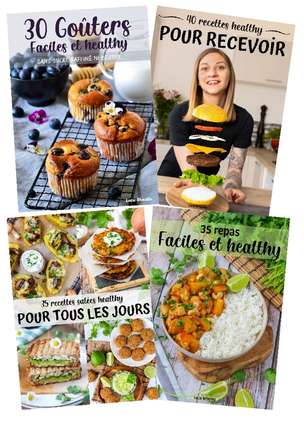 PACK 4 LIVRES / 145 recettes inédites - healthyfood_creation