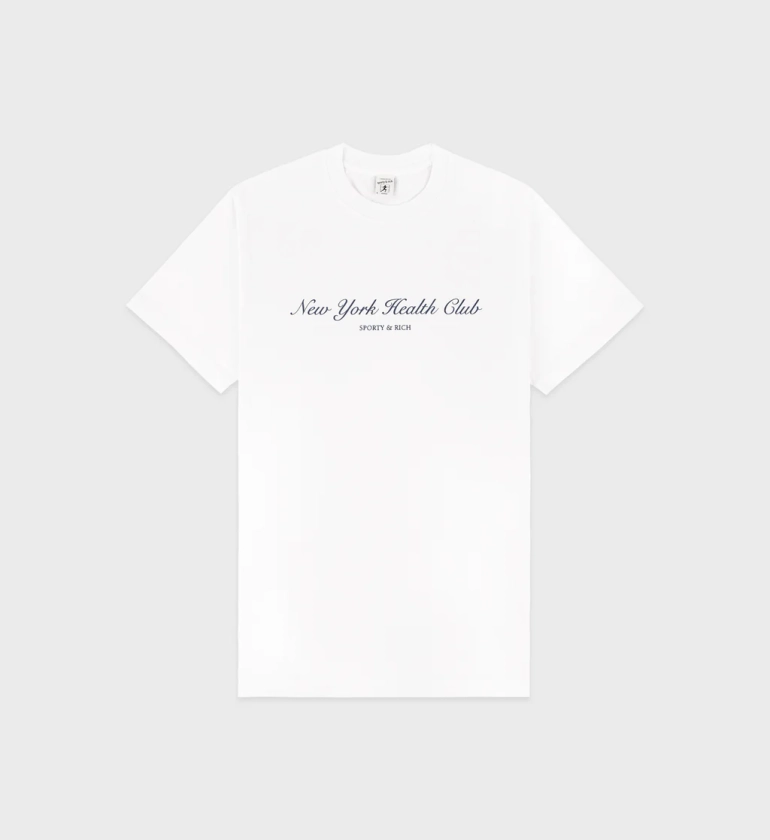 NY Health Club T-Shirt - White/Navy