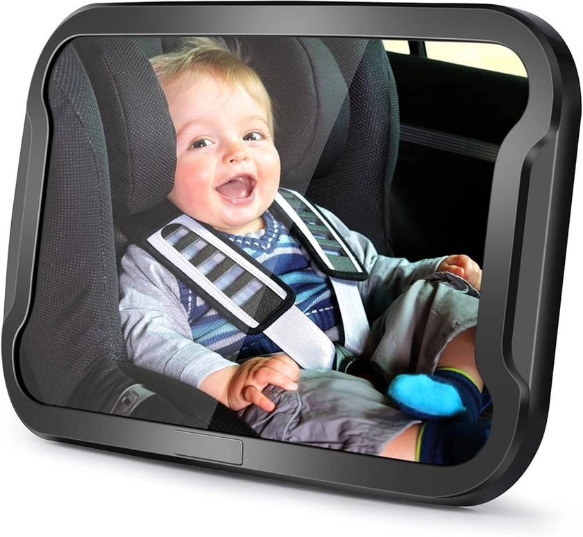 Vinabo Miroir Voiture Bébé, Incassable Rétroviseur bébé, 360° Rotation Réglables Retroviseur Voiture Bébé, Miroir Siège Arrière de Bébé, Sécurité, Essentiel pour Jeunes Parents : Amazon.fr: Bébé et Puériculture