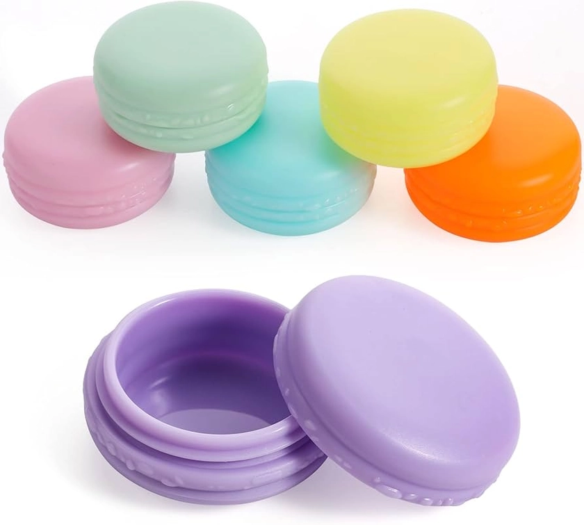6 Pack Travel Bottles Pots, 10 ml Travel Pots for Toiletries Sample Pots Cosmetic Container Jars with Lids for Crema Powder Face Creams 6 Color : Amazon.co.uk: Beauty