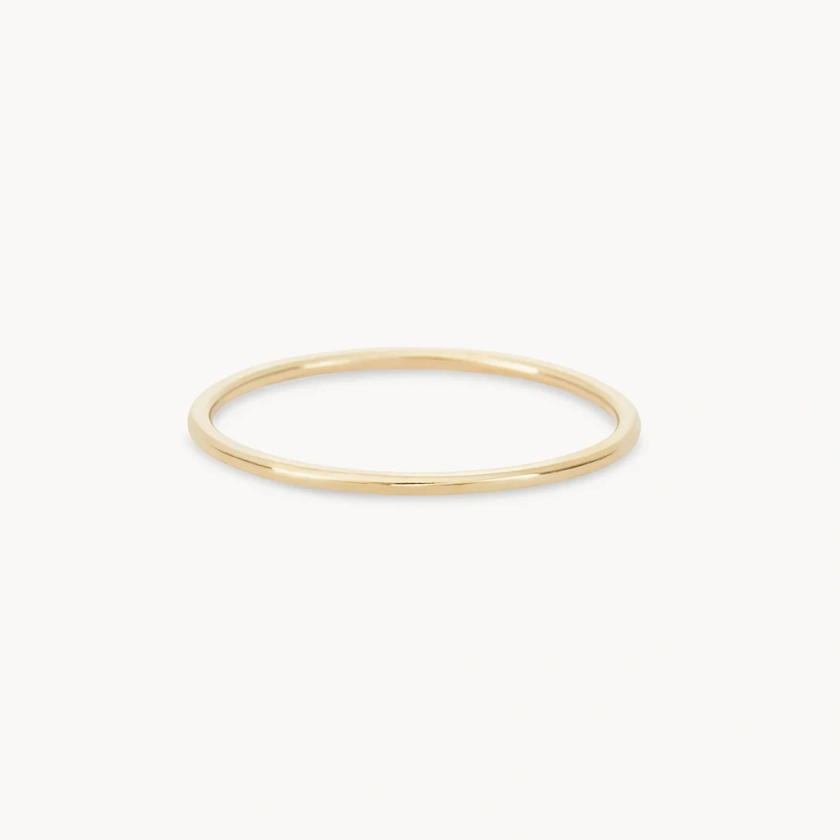 plain jane 14k gold stacking ring | everyday essentials collection