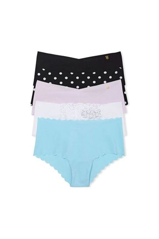 Victoria's Secret Black/Blue/Green Cheeky No Show Knickers Multipack