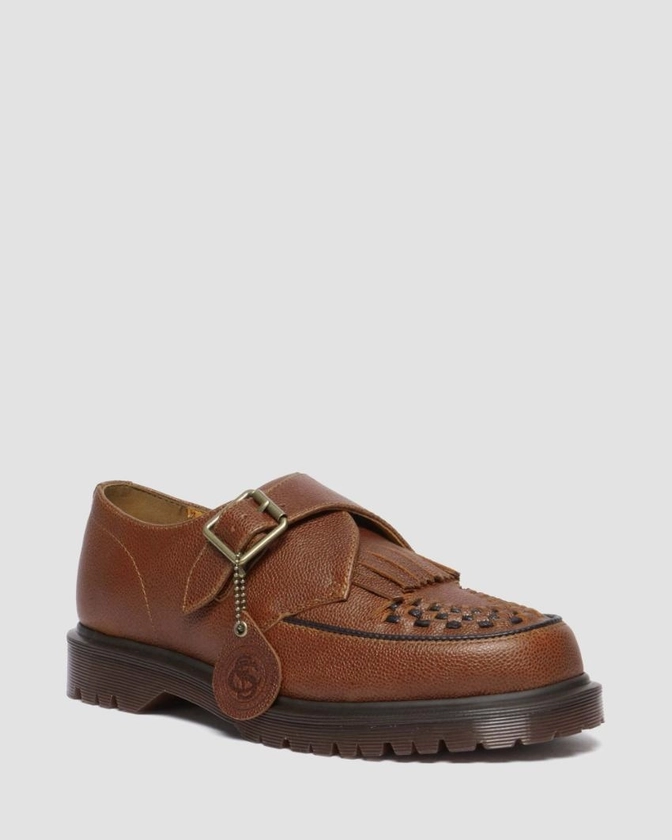 Shop Dr Martens RAMSEY MONK KLT MONK STRAP SHOE WHISKEY WESTMINSTER in