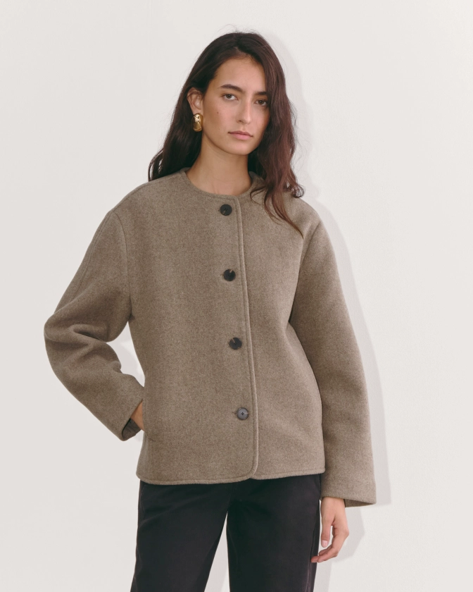 The Cocoon Coat in Wool