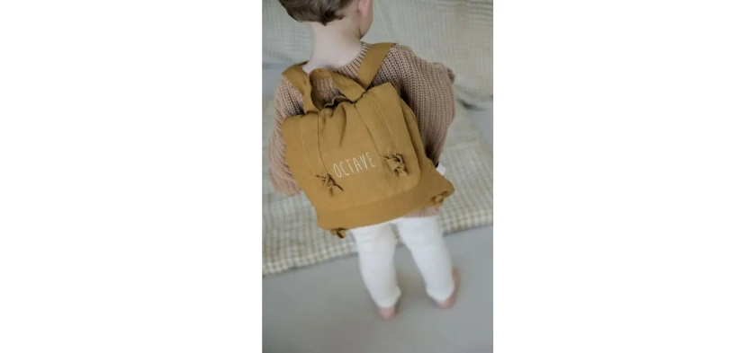 Sac à dos pour enfant - Cadeau personnalisé - Sac en lin - Petit Picotin