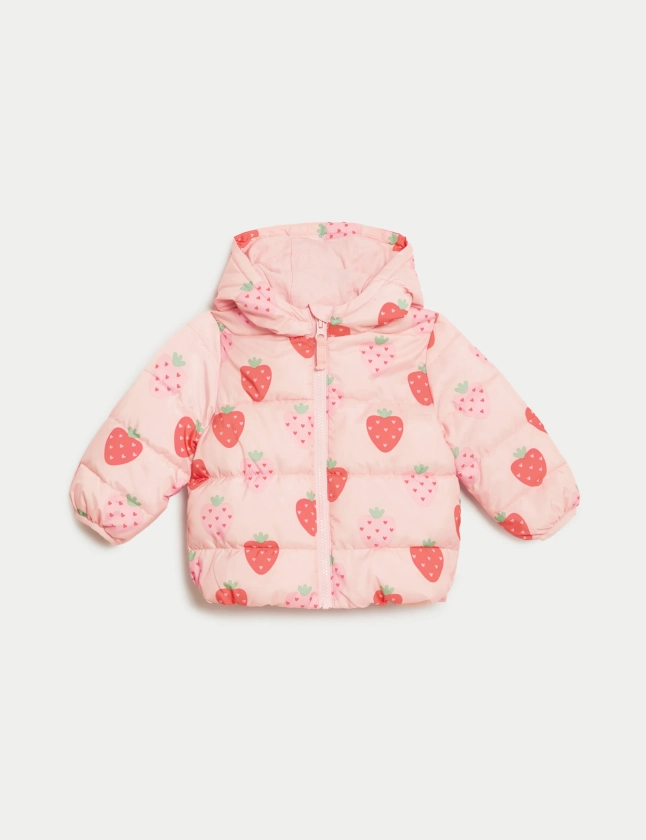 Stormwear™ Strawberry Padded Jacket (0-3 Yrs) | M&S Collection | M&S
