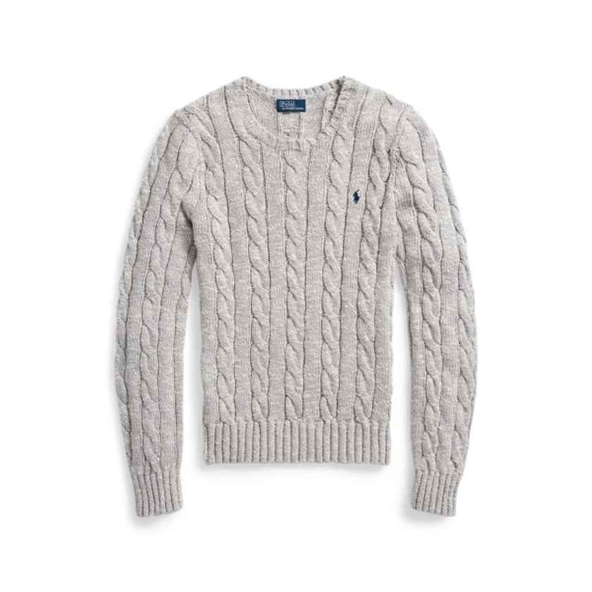 Maglia in cotone ragg a trecce da donna | Ralph Lauren® IT