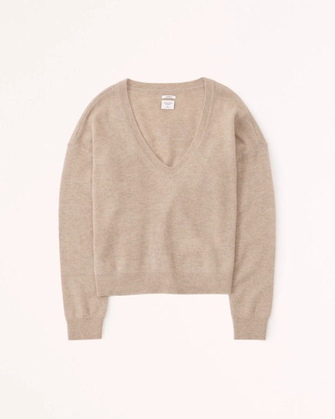 Women's Cashmere V-Neck Sweater | Women's Tops | Abercrombie.com