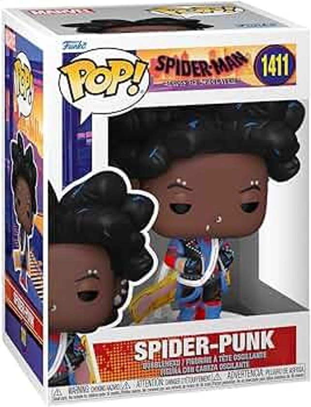 Funko Pop! Marvel: Spider-Man Across The Spider-Verse - Spider-Punk - Démasqué - Spiderman Into The Spiderverse 2 - Figurine en Vinyle à Collectionner - Idée de Cadeau - Produits Officiels