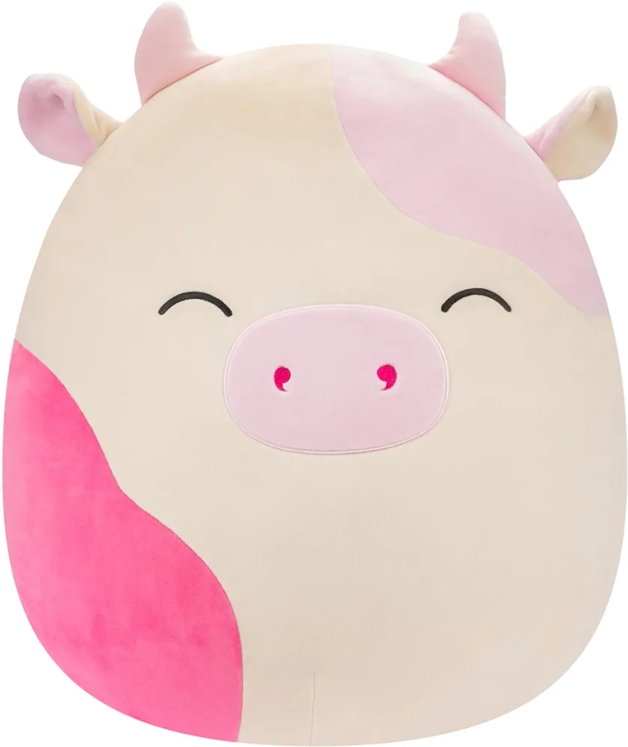 Squishmallows Original 20-Inch Caedyn Cream Cow with Pink Spots - Official Jazwares Jumbo Plush