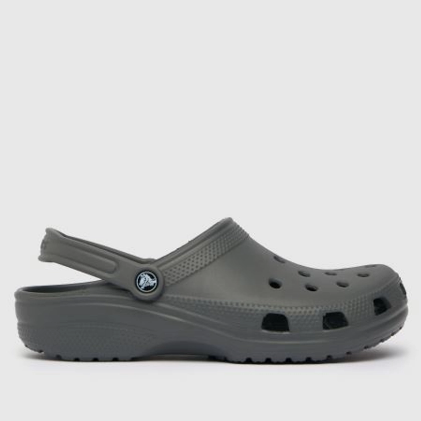 Mens Grey Crocs Classic Clog Sandals | schuh