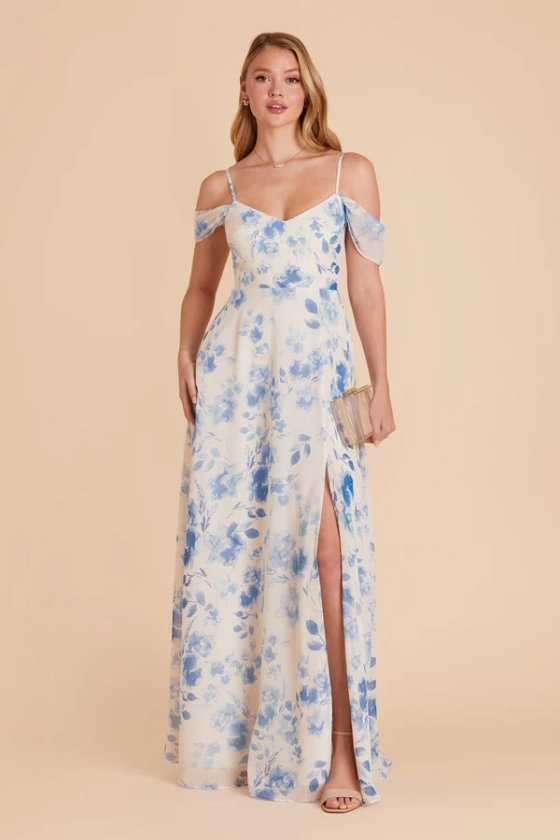 Devin Convertible Dress - Blue Rococo Floral