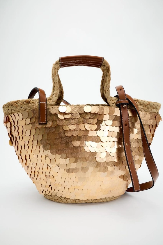 SAC PANIER À SEQUINS