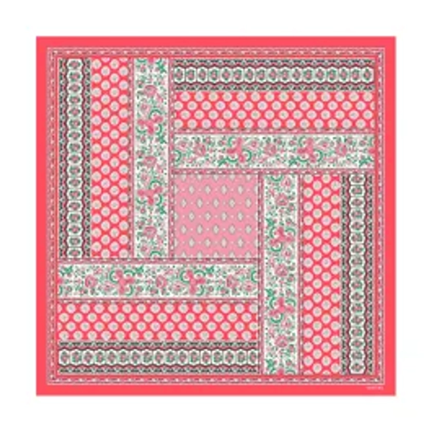 Bandana coton PROVENCE rose 60 x 60 cm