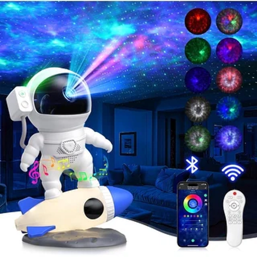 Rossetta Astronaut Galaxy Nebula Projector with Rocket Lamp | Overstock.com Shopping - The Best Deals on Night Lights | 44201271