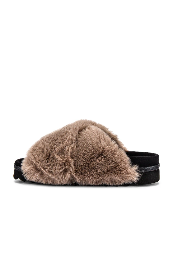 Cloud Faux Fur Slippers