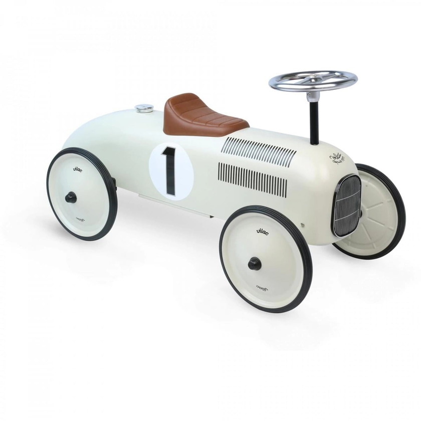 Vilac Off White Metal Car - Baby and Child Store Suitable from 18 months