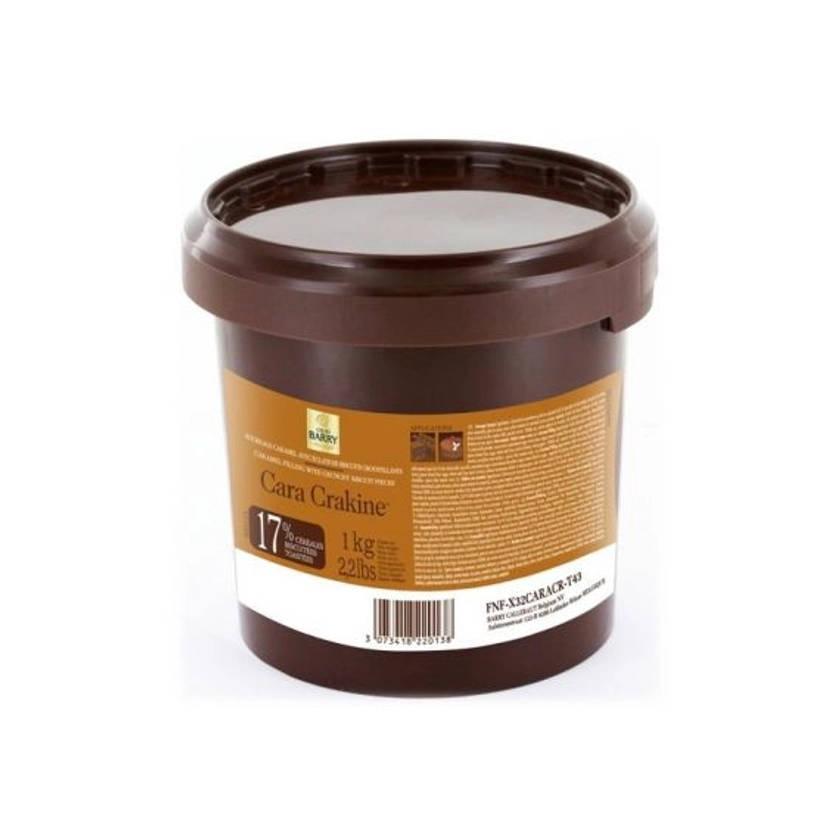 CARA CRAKINE (mélange de chocolat au lait caramel et de céréales biscuitées) 1KG BARRY