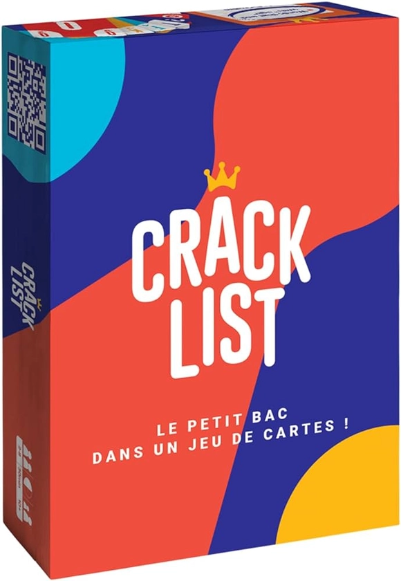 CRACK LIST - Jeu du Petit bac - Jeu de Cartes - Jeu d'ambiance - entre amis et en famille - 10 ans et plus - 2 à 8 joueurs - version française - Yaqua Studio, YAQ001CR