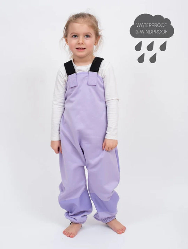 All-Weather Fleece Overalls - Lavender