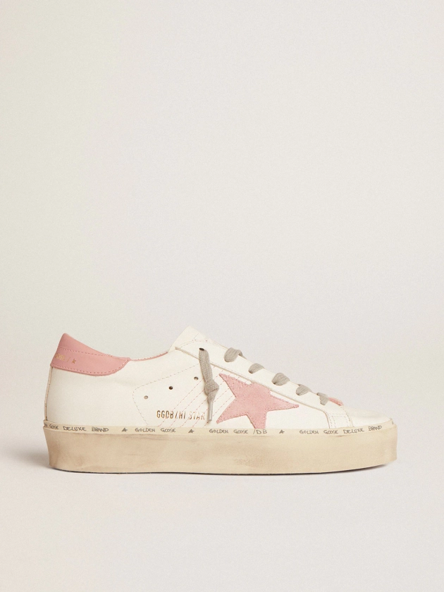 Hi Star with suede star and old rose leather heel tab | Golden Goose