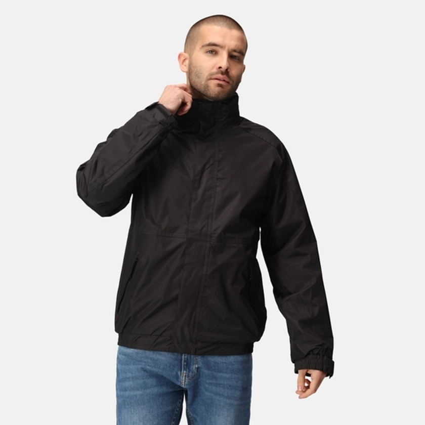 Men's Dover Fleece Lined Waterproof Insulated Bomber Jacket Black