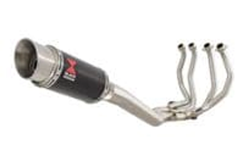 GSX1300R HAYABUSA 2021 - 2024 4-1 Race De - Cat Full System 200mm Round Carbon Silencer