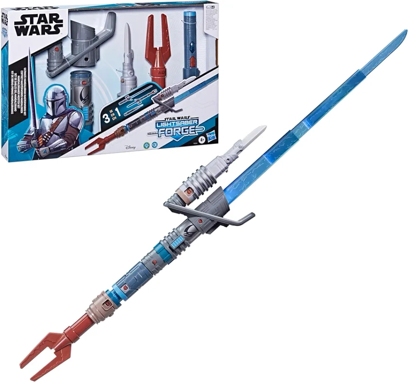 STAR WARS Lightsaber Forge Ultimate Mandalorian Masterworks Set, Officially Licensed Electronic Lightsaber, Toys for Boys and Girls, 4+ Years