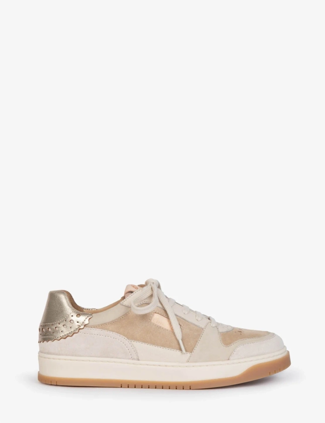 Pintado Leather Trainer - Sand