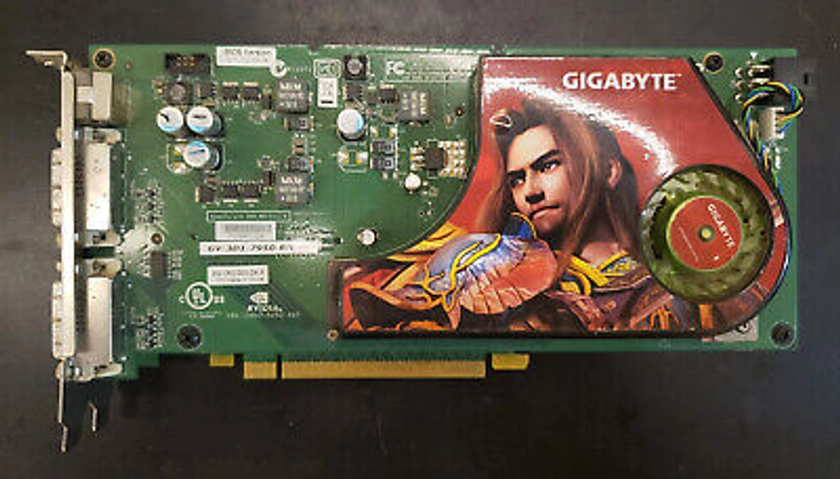 Vintage Retro Dual-GPU Gigabyte GeForce 7950 GX2 GV-3D1-7950-RH Graphics Card | eBay