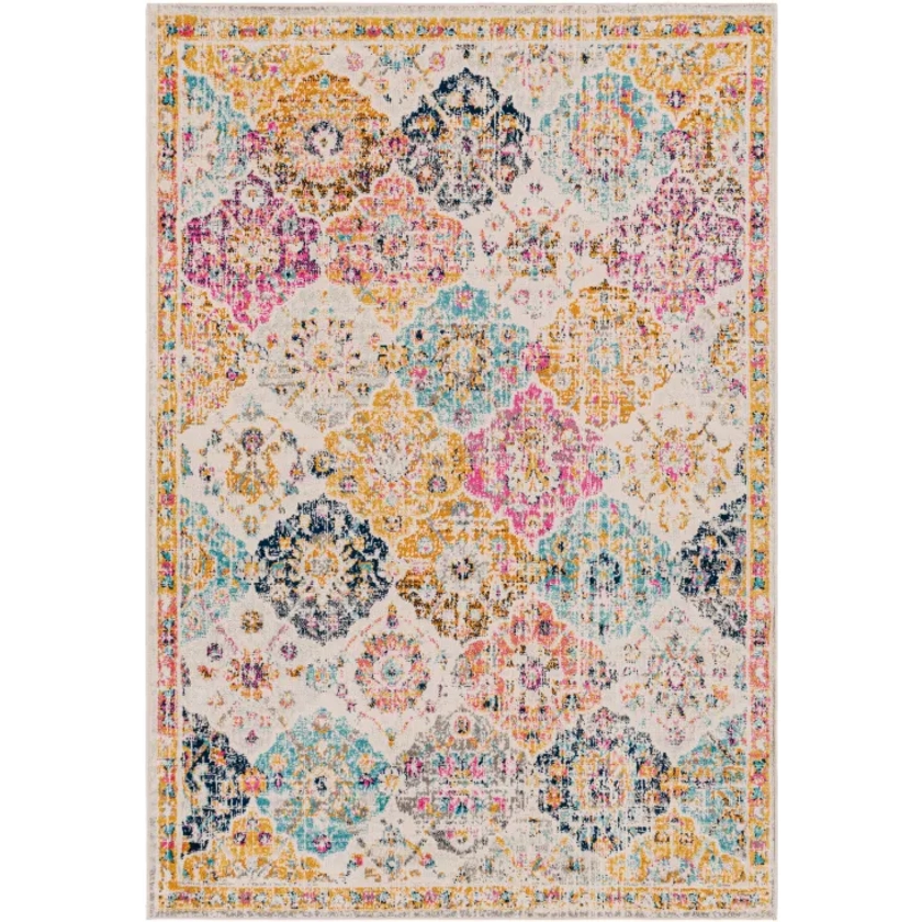 Tapis Vintage Oriental Multicolore/Orange 120x170 Ines | Maisons du Monde