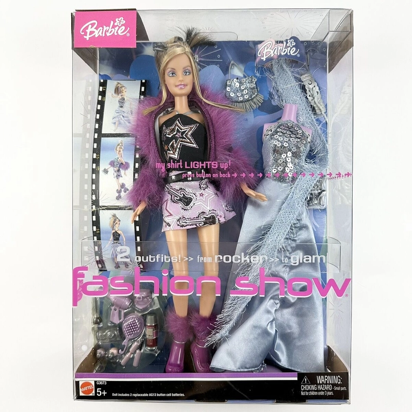 Barbie Fashion Show Doll 2004 Rocker To Glam Mattel G3673