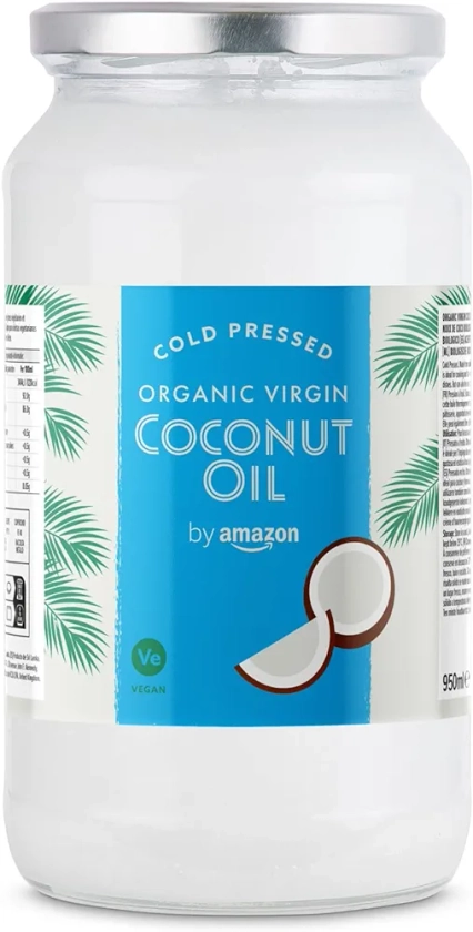 by Amazon - Olio di cocco vergine biologico, 950 ml