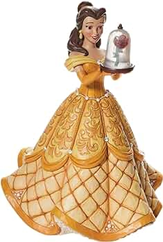Enesco Jim Shore 6009139 Figurine Disney Traditions Belle Deluxe 1ère en série 15" H x 13" W x 13" L Multicolore