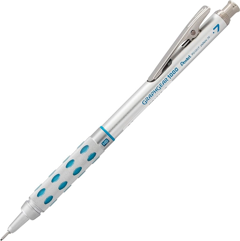 Pentel Graph Gear 1000 Automatic Drafting Pencil, 0.7mm Lead Size, Blue Barrel, 1 Each (PG1017C)