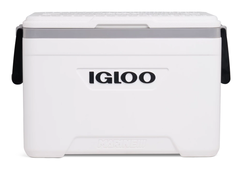 Igloo 25 QT Marine Hard Sided Cooler, White (10.46" x 20.56" x 13.06")
