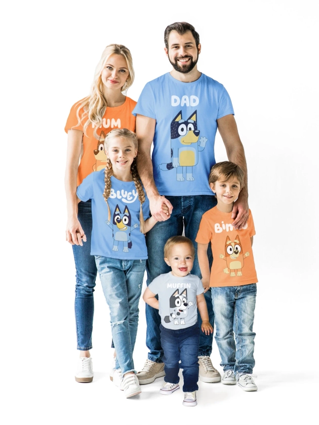 Bluey Mom Womens Matching Family T-Shirt Adult