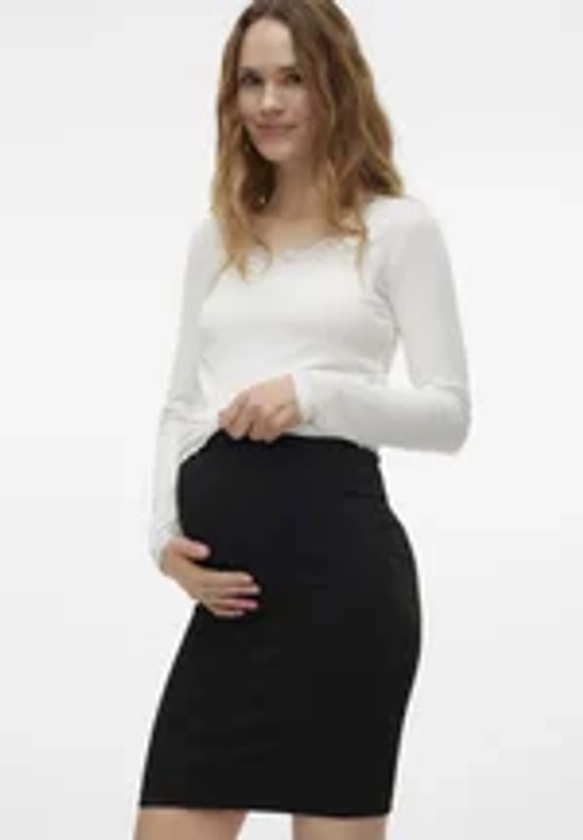 Vero Moda Maternity VMMISA SEAMLESS SKIRT - Jupe crayon - black/noir - ZALANDO.FR