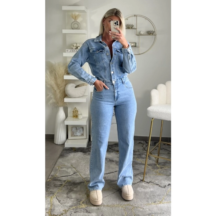 Combipantalon denim bleu Premium DRESS DESIREE