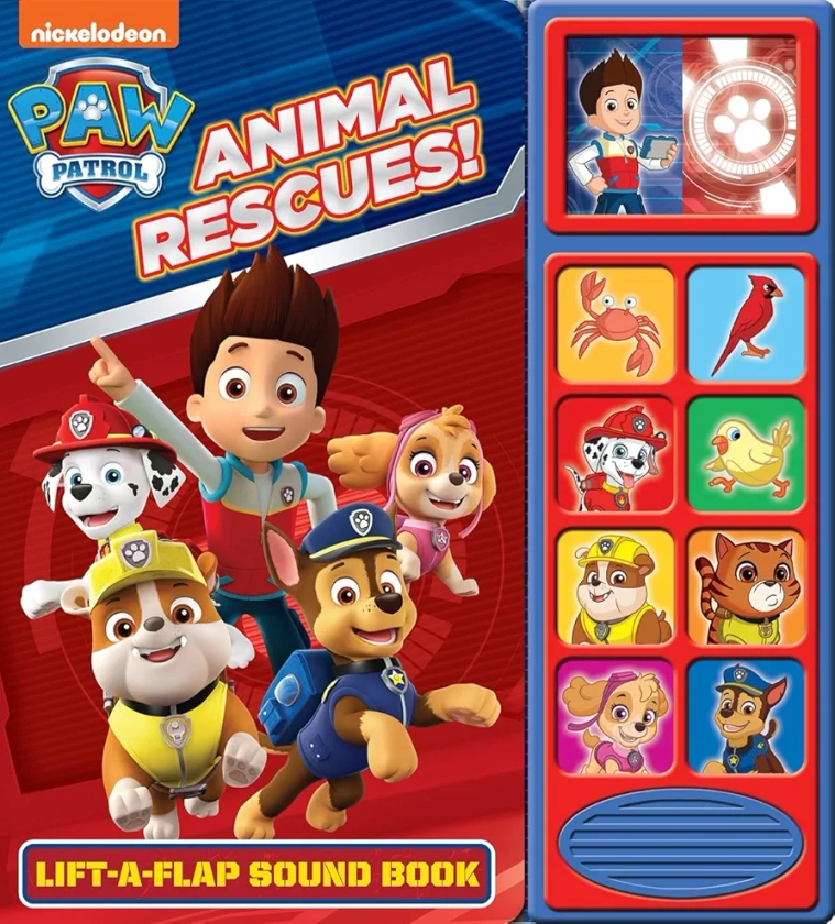 Nickelodeon PAW Patrol - Animal Rescues! Lift-a-Flap Sound Book - PI Kids (Play-A-Sound)