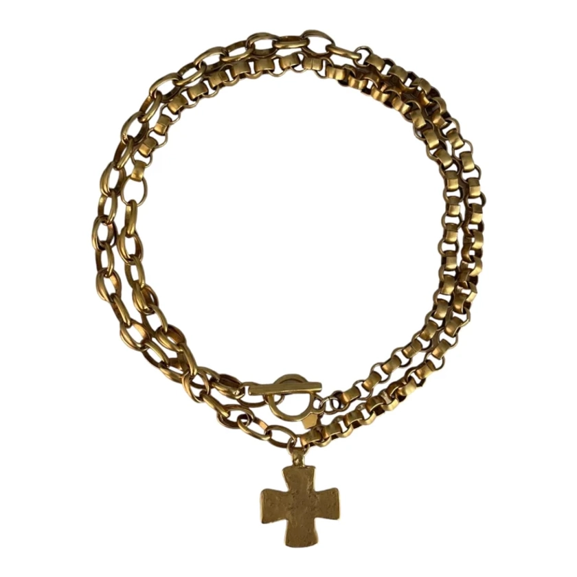 Madonna Chunky Cross Necklace