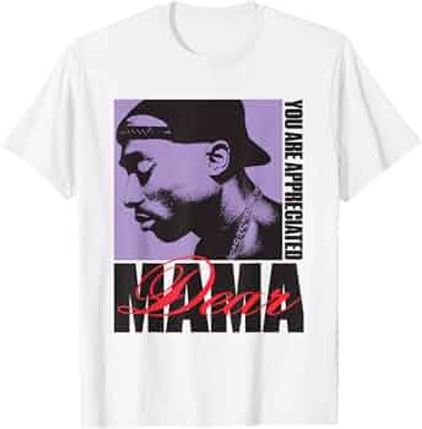 Produit officiel Tupac Dear Mama T-Shirt