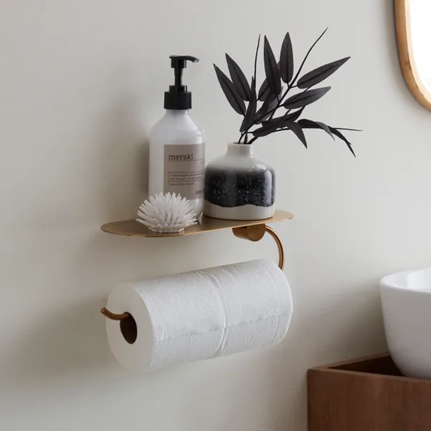 Curves Dual Toilet Roll Holder Shelf