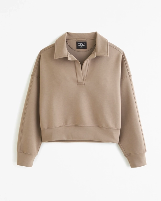 Women's YPB neoKNIT Polo Sweatshirt | Women's Active | Abercrombie.com