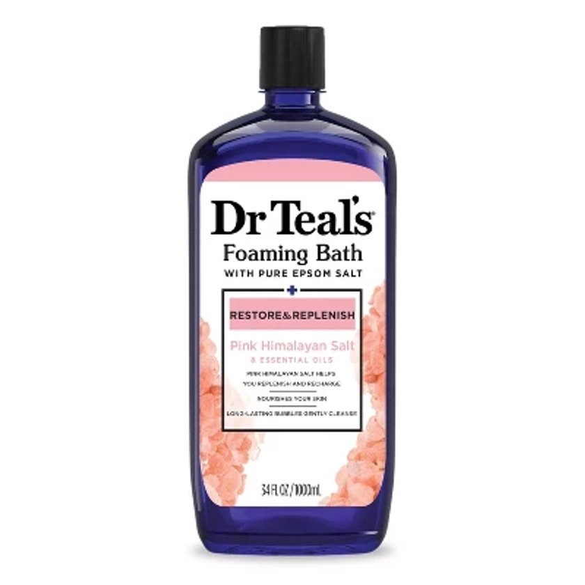 Dr Teal's Restore & Replenish Pink Himalayan Orange Foaming Bubble Bath - 34 fl oz