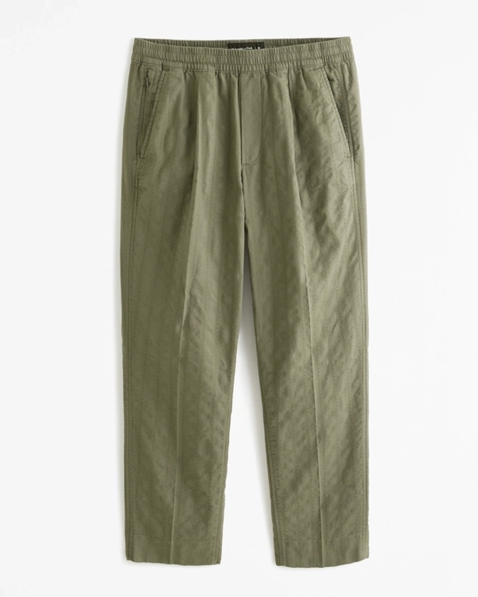 Men's Linen-Blend Pull-On Pant | Men's Bottoms | Abercrombie.com