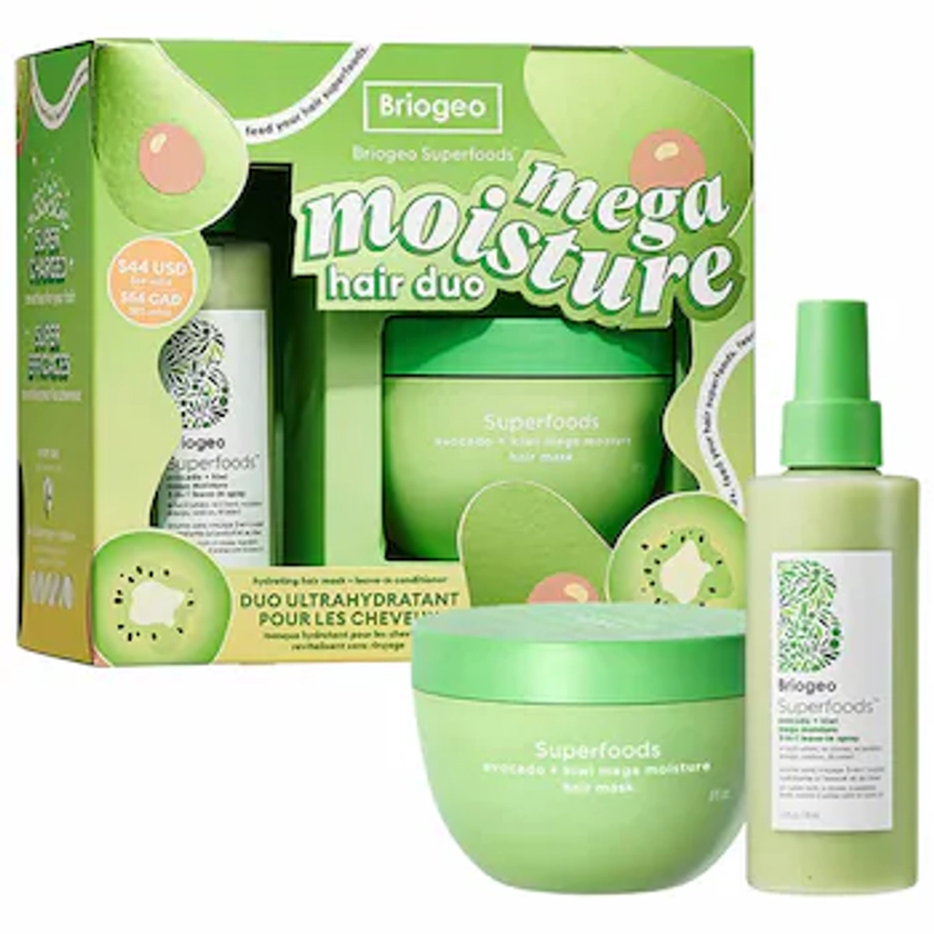 Superfoods Leave-In Conditioner & Hair Mask Gift Set - Briogeo | Sephora