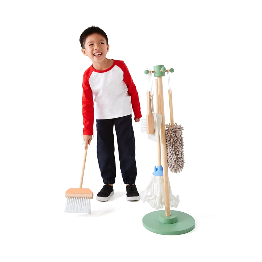 6 Piece Wooden Cleaning Toy Set